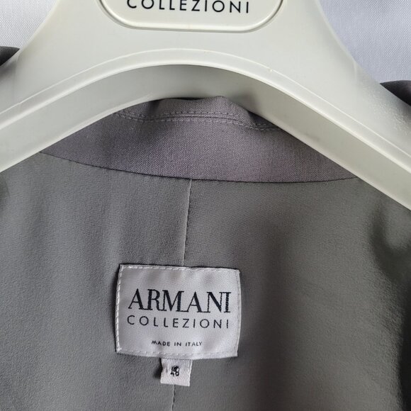 Vtg Ladies Armani Collezioni Classiccore Wool Blend Blazer Jacket Sz 48 - Picture 3 of 6